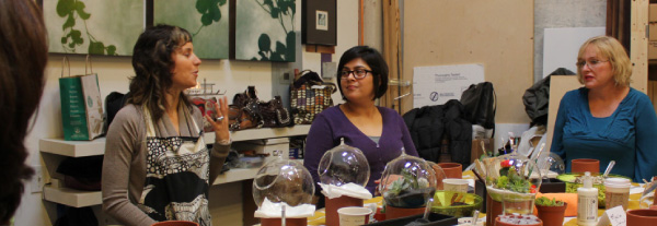 Brit teaching Eco Orb Workshop