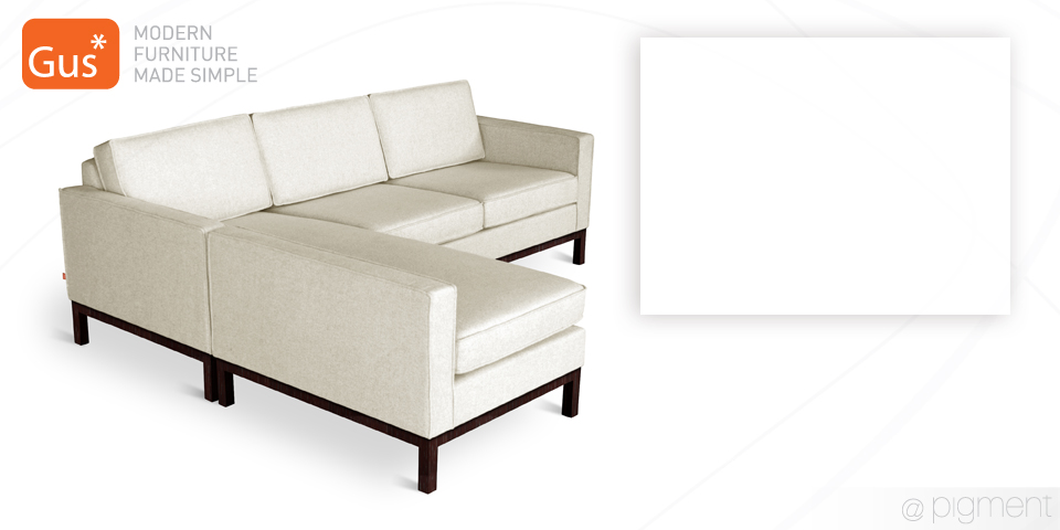 The Blake Loft Bi-Sectional by Gus* Modern Furniture 