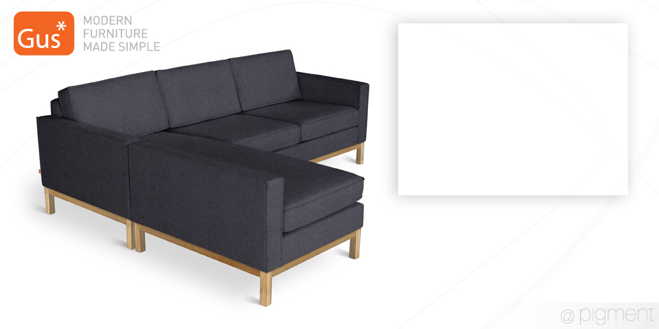 The Blake Loft Bi-Sectional by Gus* Modern Furniture 